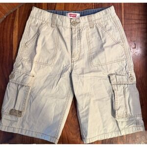 Levi Women's Cargo Shorts Military Beige 16 Regular Waist 28"